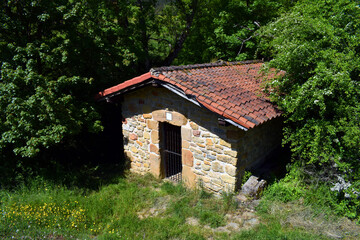 Old mill in Lalastra. Valderejo Natural Park. Basque Country. Spain