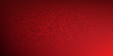 Red diagonal geometric shape with halftone. Modern fiber textured vector
