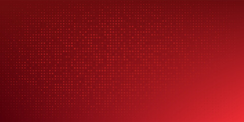 Red diagonal geometric shape with halftone. Modern fiber textured vector