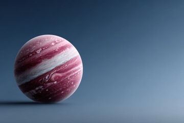 Fototapeta premium Beautiful pink gas giant with swirling patterns captured in deep space