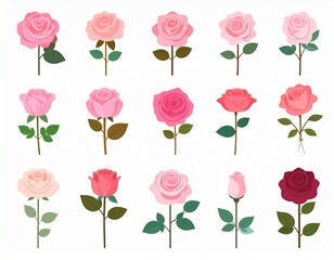 Generated image roses vectors isolated 