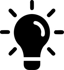 silhouette light bulb