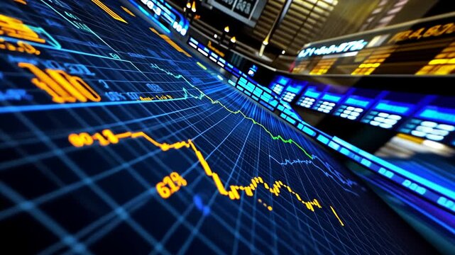 Dynamic Stock Market Data Visualization: A Glimpse into the World of Finance - Powered by Adobe