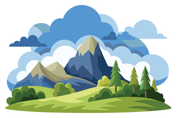 Obraz premium Cloudy landscape