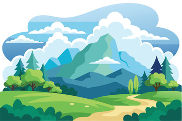 Cloudy landscape