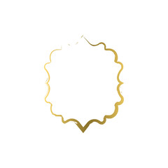 Intricate Golden Frame with Floral Inspired Edges