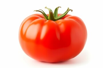 Fresh red tomato isolated. Food ingredient concept. Organic vegetable. Vegan food