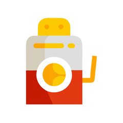 washing machine icon colored shape icon