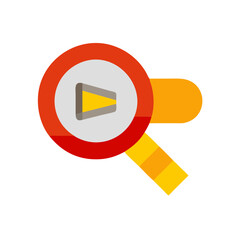 zoom icon colored shape icon