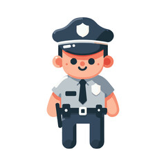 police illustration design