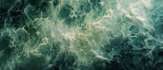 Obraz premium Abstract Turquoise Green Wave Texture