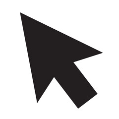 cursor arrow icon, computer mouse cursor arrow vector icon, flat design best vector cursor arrow illustration 