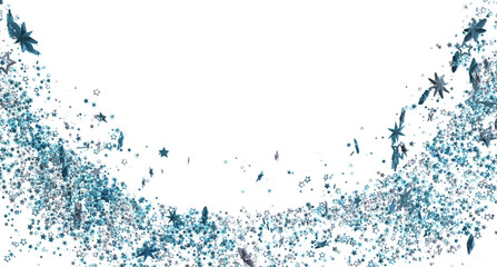 Sparkling blue stars on white, perfect for festive designs, cards, or backgrounds. Add a touch of magic!