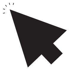 cursor arrow icon, computer mouse cursor arrow vector icon, flat design best vector cursor arrow illustration 