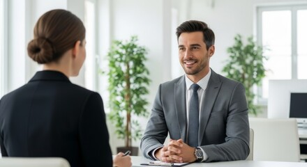 Professional business meeting in modern office setting for collaboration and strategy planning