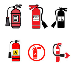 A set of FIRE  EXTINGUISHER icon