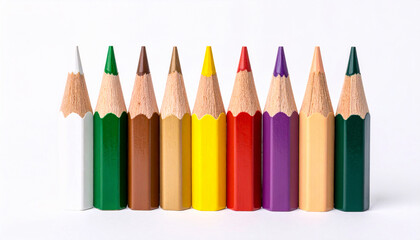 Fototapeta premium Colorful Wooden Pencils Set