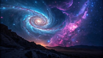 abstract neon fractal wallpaper AI Making