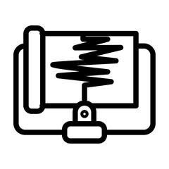 seismometer line icon