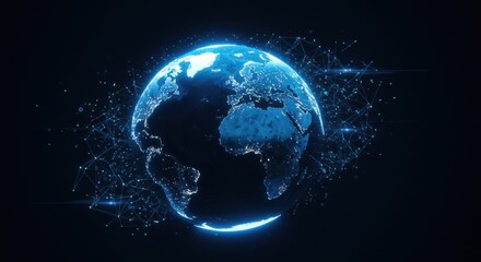 Global network connection digital earth
