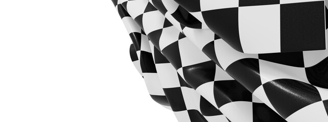 Abstract image of a black and white checkered flag.  Perfect for sports, racing, or competition...