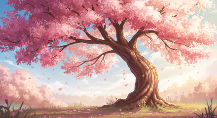 Cherry tree blossom