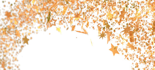 High-quality image of gold stars bursting. Perfect for celebratory designs, backgrounds, and more.