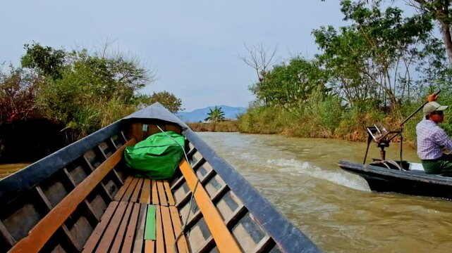 Kayaking through Inle Lake and along Inn Thein Creek, Myanmar