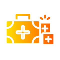 first aid gradient icon