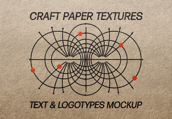 Craft Paper Textures Mockup