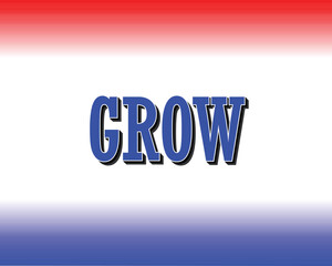 Basic RGBGROW - Motivational Typography for Success and Positive Development