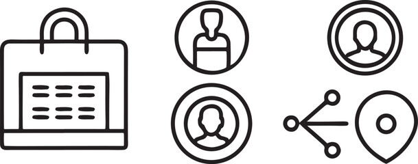 A set of glossy vector icons illustrating phone and calendar communication for web business information