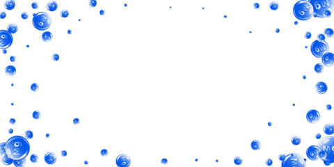 Magnesium round capsules scattered randomly.