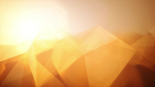 Abstract background. A captivating abstract composition featuring layers of golden geometric shapes, bathed in soft, warm light that evokes a sense of tranquility and understated elegance.