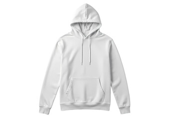 Blank White Hoodie: Apparel Mockup for Design