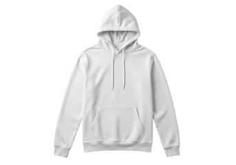 Blank White Hoodie: Apparel Mockup for Design