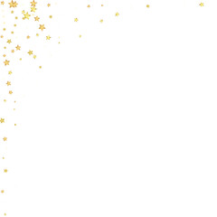 Magic stars vector overlay.  Gold stars scattered