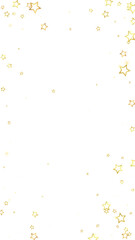 Gold sparkling star confetti.