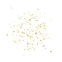 Gold sparkling star confetti.