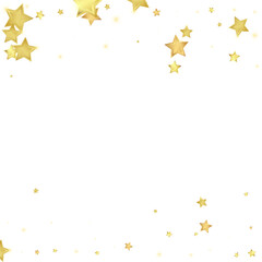 Magic stars vector overlay.  Gold stars scattered