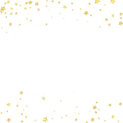 Magic stars vector overlay.  Gold stars scattered