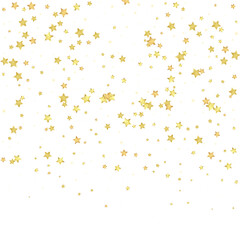 Magic stars vector overlay.  Gold stars scattered