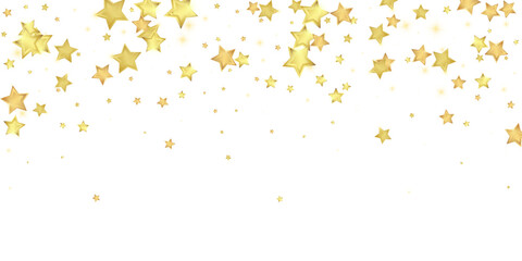 Fototapeta premium Magic stars vector overlay. Gold stars scattered