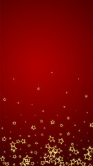 Gold sparkling star confetti.