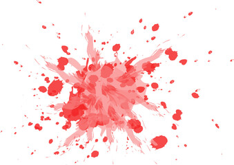 blood drop isolated on white