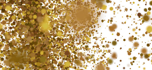 Abstract background with golden confetti. Perfect for celebrations!