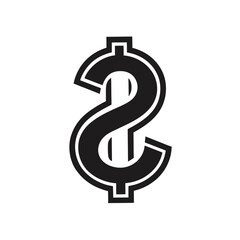 Clean Dollar-Sign Emblem, White on Deep Slate Blue”

“Flat Graphic Currency Symbol on Soft Background”