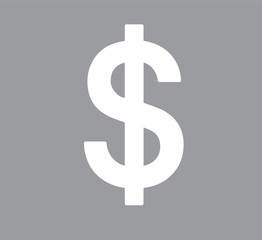 Clean Dollar-Sign Emblem, White on Deep Slate Blue”

“Flat Graphic Currency Symbol on Soft Background”