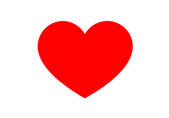 Vibrant Red Heart Symbol: Perfect for Valentine's Day, Love Designs & More