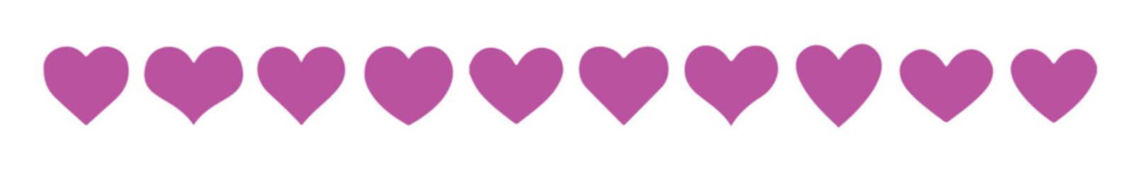 Love icon with a heart symbol for romance, Heart shape vector icon as a simple love valentine symbol and universal love sign, vector illustration eps 10.